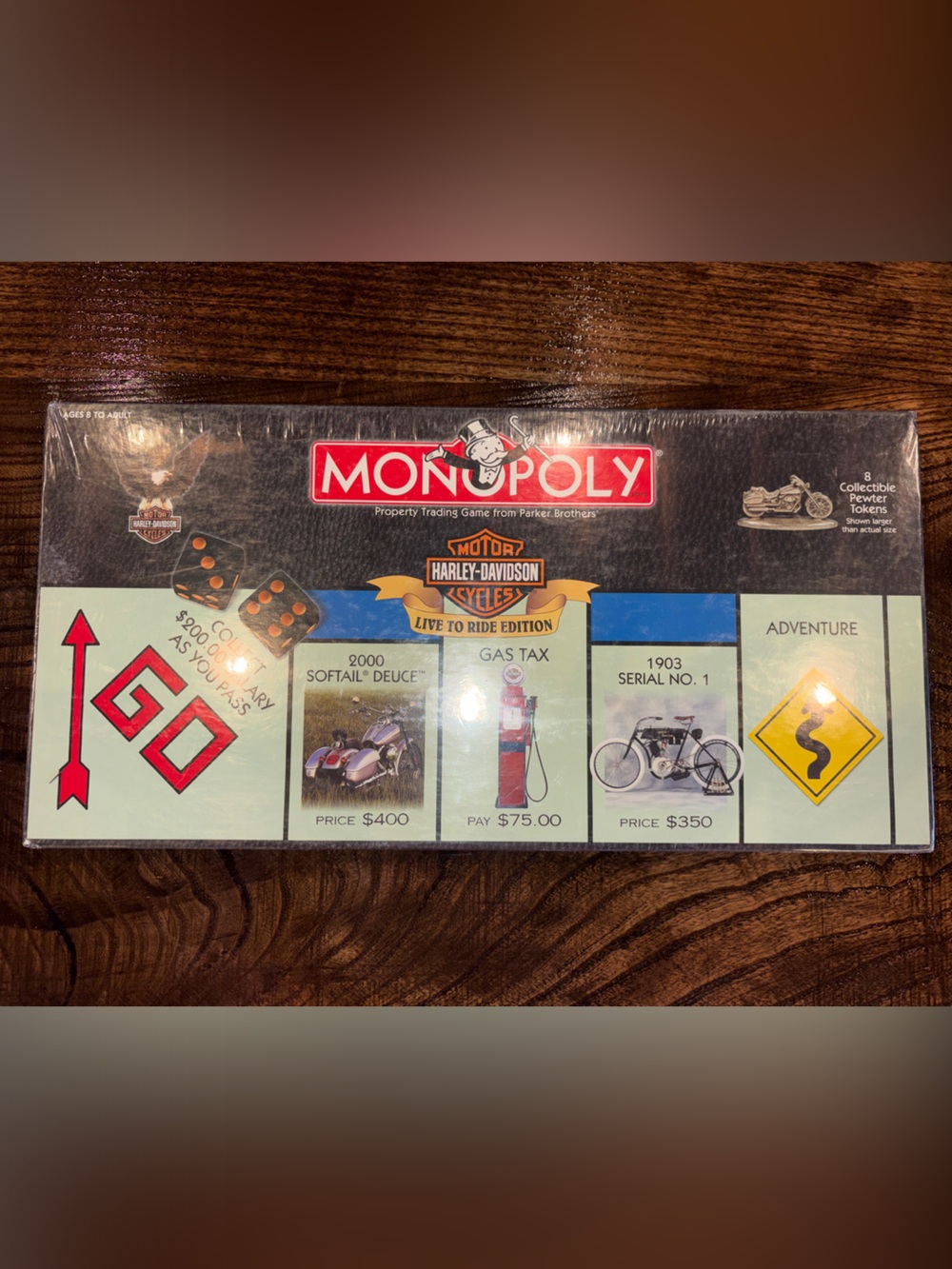 Brand New - Sealed Harley-Davidson Monopoly Game Box